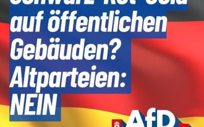 Schwarz-Rot-Gold an öffentlichen Gebäuden im Bezirk? – Das wollen die Altparteien nicht