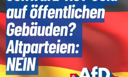 Schwarz-Rot-Gold an öffentlichen Gebäuden im Bezirk? – Das wollen die Altparteien nicht