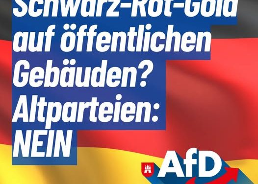 Schwarz-Rot-Gold an öffentlichen Gebäuden im Bezirk? – Das wollen die Altparteien nicht