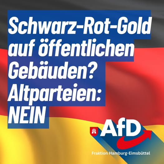 Schwarz-Rot-Gold an öffentlichen Gebäuden im Bezirk? – Das wollen die Altparteien nicht